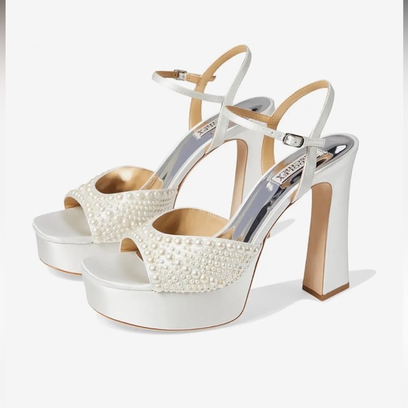 Badgley Mischka Shoes - Badgley Mischka Women’s Bryleigh Heels - Minor Flaws on some of the pearls
